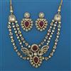 Antique Layered Necklace with Mehndi Plating