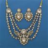 Antique Layered Necklace with Mehndi Plating