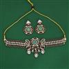 Antique Choker Necklace with Mehndi Plating
