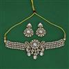 Antique Choker Necklace with Mehndi Plating