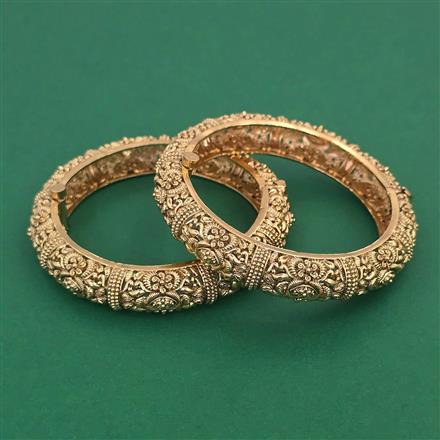 Antique 2 Pc Openable Bangles with Gold Plating