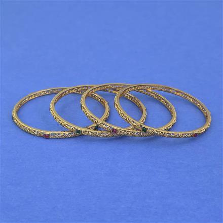 Antique Delicate Bangles with Gold Plating