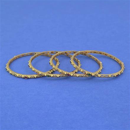 Antique Delicate Bangles with Gold Plating