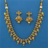 Antique Delicate Necklace with Matte Gold Plating