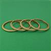 Antique 4 Pc Classic Bangles with Matte Gold Plating