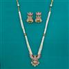 Antique Birds Pendant Set with Matte Gold Plating