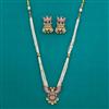 Antique Birds Pendant Set with Matte Gold Plating