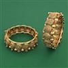 Antique 2 Pc Openable Bangles with Matte Gold Plating