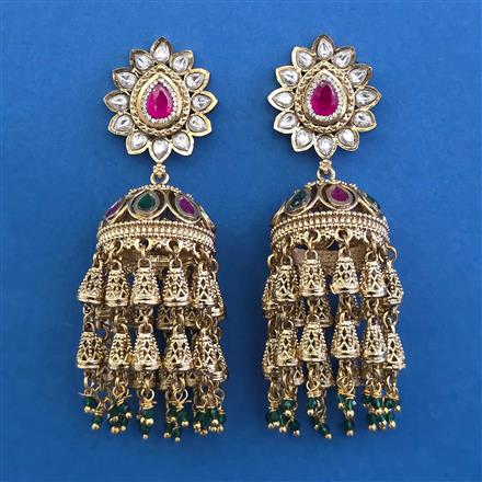 Antique Jhumki with Gold Plating