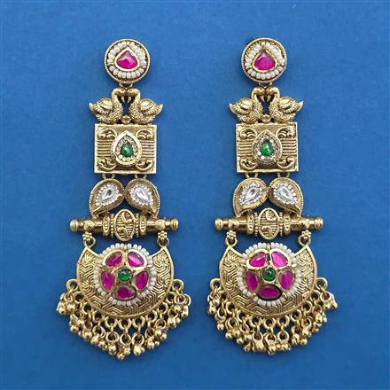 Antique Birds Earring with Gold Plating