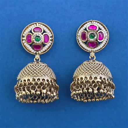 Antique Jhumki with Gold Plating