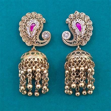 Antique Jhumki with Gold Plating