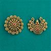 Antique Classic Hair Brooch with Matte Gold Plating