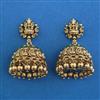 Antique Temple Earring with Matte Gold Plating