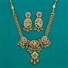 Antique Pearl Necklace with Matte Gold Plating
