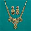 Antique Pearl Necklace with Matte Gold Plating