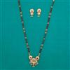 Antique Long Mangalsutra with Matte Gold Plating