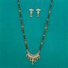 Antique Long Mangalsutra with Matte Gold Plating