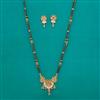Antique Long Mangalsutra with Matte Gold Plating