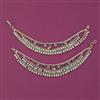 Antique Pearl Ear Chain with Gold Plating