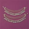 Antique Pearl Ear Chain with Gold Plating