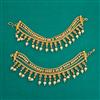 Antique Pearl Ear Chain with Gold Plating