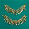 Antique Pearl Ear Chain with Gold Plating