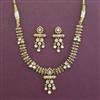 Antique Classic Necklace with Matte Gold Plating