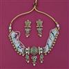 Antique Choker Necklace with Matte Gold Plating