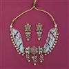 Antique Choker Necklace with Matte Gold Plating