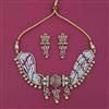 Antique Choker Necklace with Matte Gold Plating