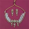 Antique Choker Necklace with Matte Gold Plating
