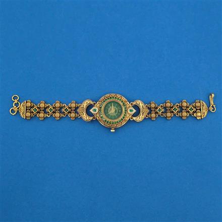 Antique Kashmiri Watch With Matte Gold Plating