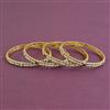 Antique Pearl Bangles with Matte Gold Plating