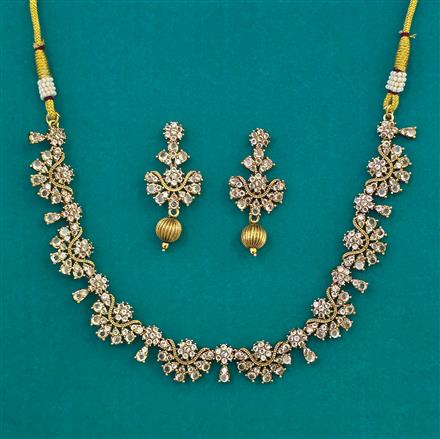 Antique Delicate Necklace with Gold Plating