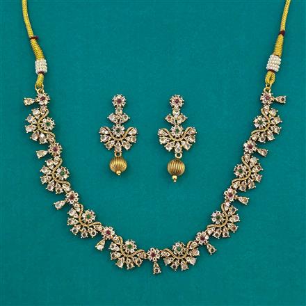 Antique Delicate Necklace with Gold Plating