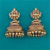Antique Jhumki with Matte Gold Plating