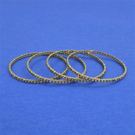 Antique Delicate Bangles with Mehndi Plating