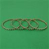 Antique 4 Pc Delicate Bangles with Mehndi Plating
