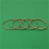 Antique 4 Pc Delicate Bangles with Mehndi Plating