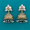 Antique Jhumki with Matte Gold Plating