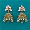 Antique Jhumki with Matte Gold Plating
