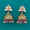 Antique Jhumki with Matte Gold Plating