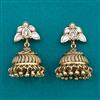 Antique Jhumki with Matte Gold Plating