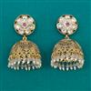 Antique Jhumki with Matte Gold Plating