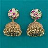 Antique Jhumki with Matte Gold Plating