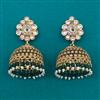Antique Jhumki with Matte Gold Plating