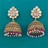 Antique Jhumki with Matte Gold Plating