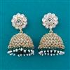 Antique Jhumki with Matte Gold Plating