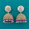Antique Jhumki with Matte Gold Plating